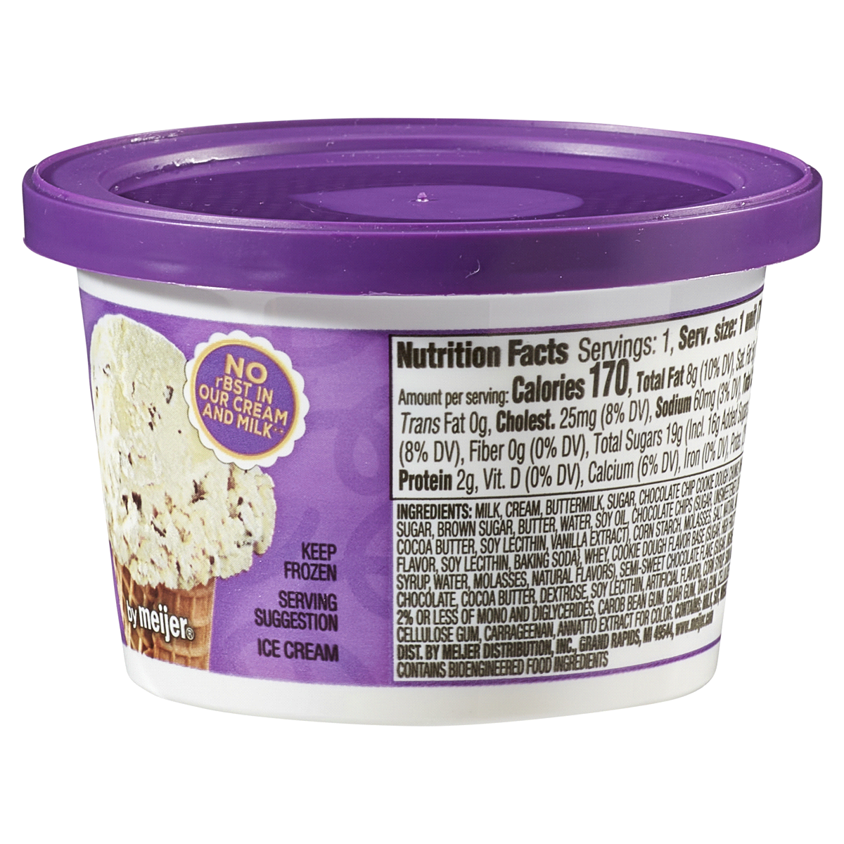 slide 13 of 29, Purple Cow Chocolate Chip Cookie Dough Ice Cream Cup, 4 oz