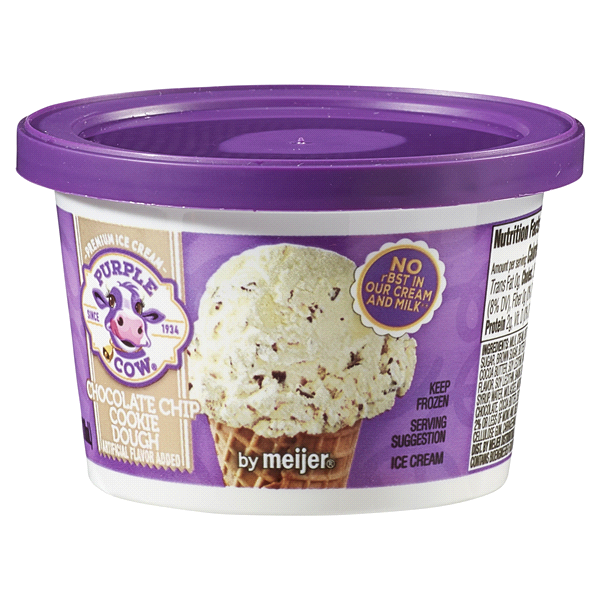 slide 8 of 29, Purple Cow Chocolate Chip Cookie Dough Ice Cream Cup, 4 oz