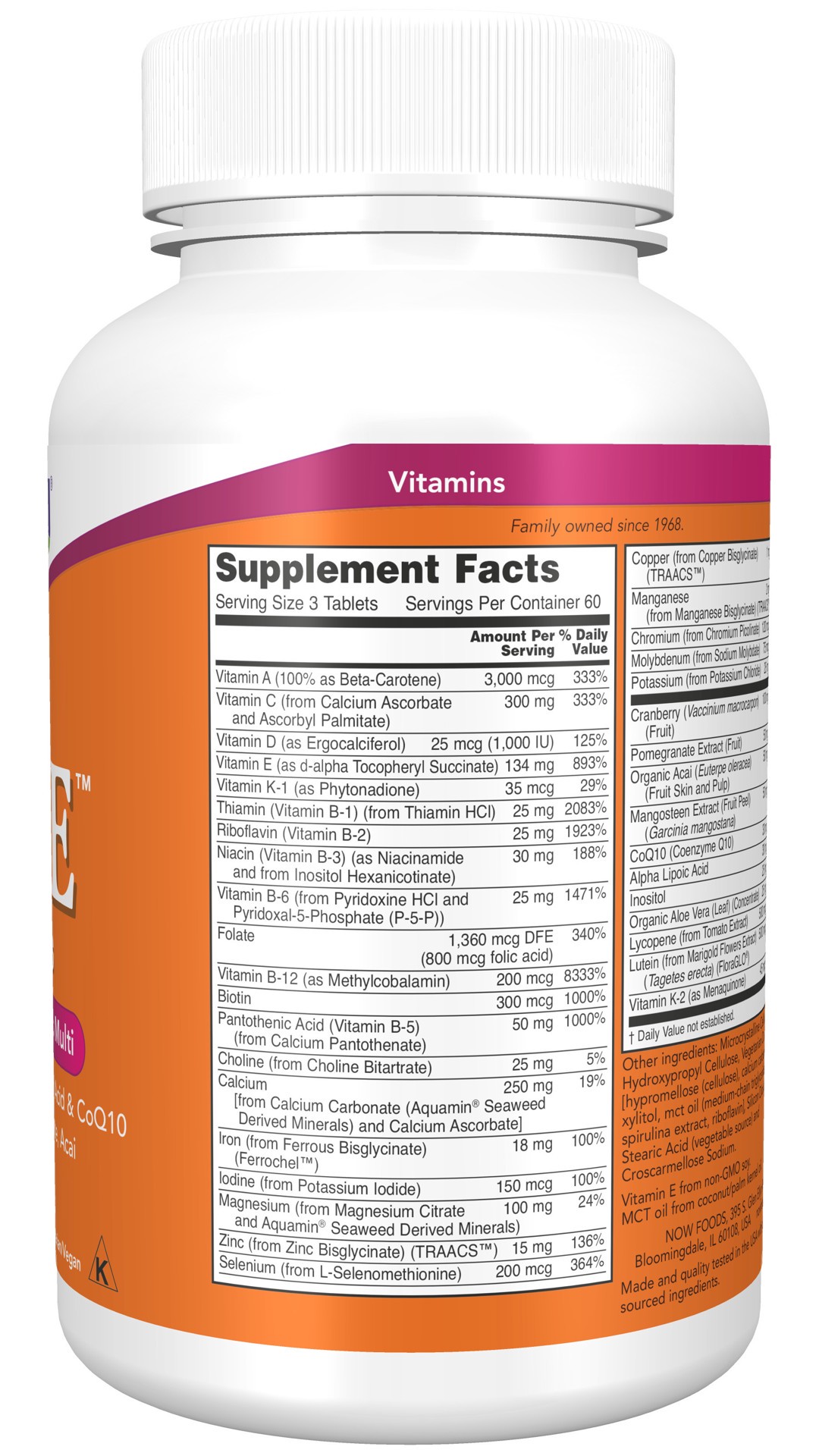 slide 3 of 4, NOW Eve™ Women's Multiple Vitamin - 180 Tablets, 180 ct