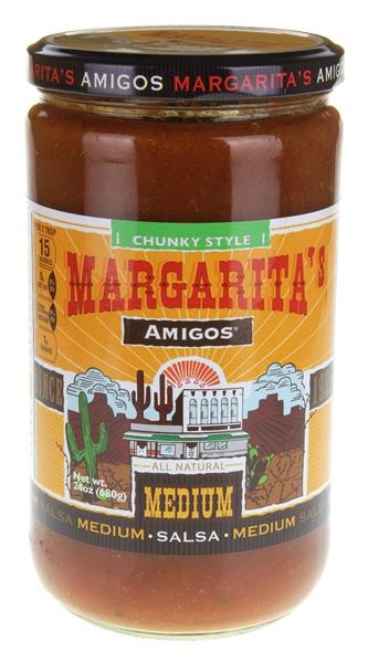 slide 1 of 1, Margarita's Margarita's Amigos Medium Chunky Style Salsa, 24 oz