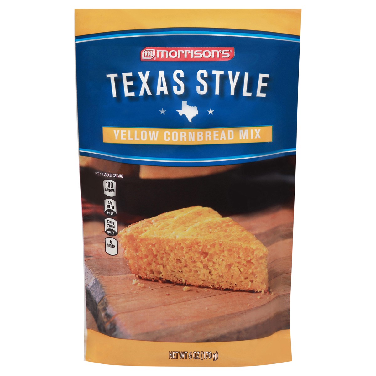 slide 8 of 14, Morrison's Texas Style Yellow Cornbread Mix 6 oz, 6 oz