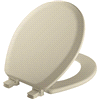 slide 5 of 5, Mayfair Elongated Molded Wood Toilet Seat with Easy Clean & Change Hinge and STA-TITE Seat Fastening System, Bone, 1 ct