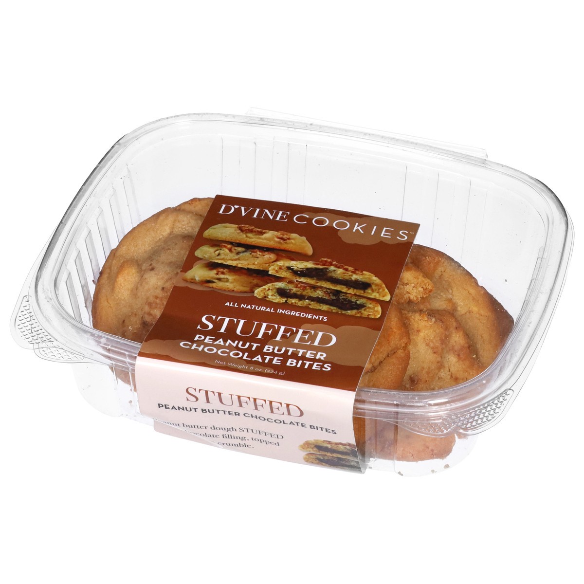 slide 3 of 4, Divine Pnt Btr Cho Bite Stuffed Cook, 8 oz