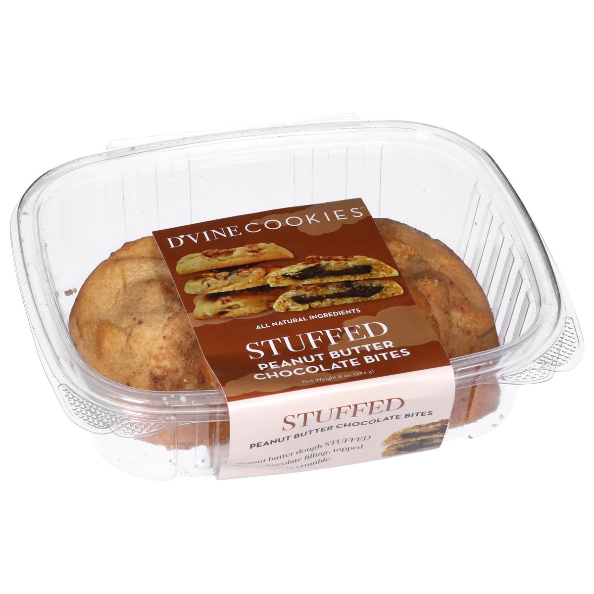 slide 2 of 4, Divine Pnt Btr Cho Bite Stuffed Cook, 8 oz