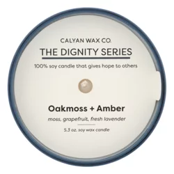 Calyan Wax Co Oakmoss Amber Soy Candle