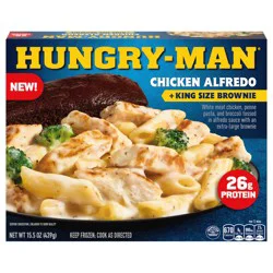 Hungry-Man Chicken Alfredo, 26g Protein, Frozen Meal, 15.5 oz.