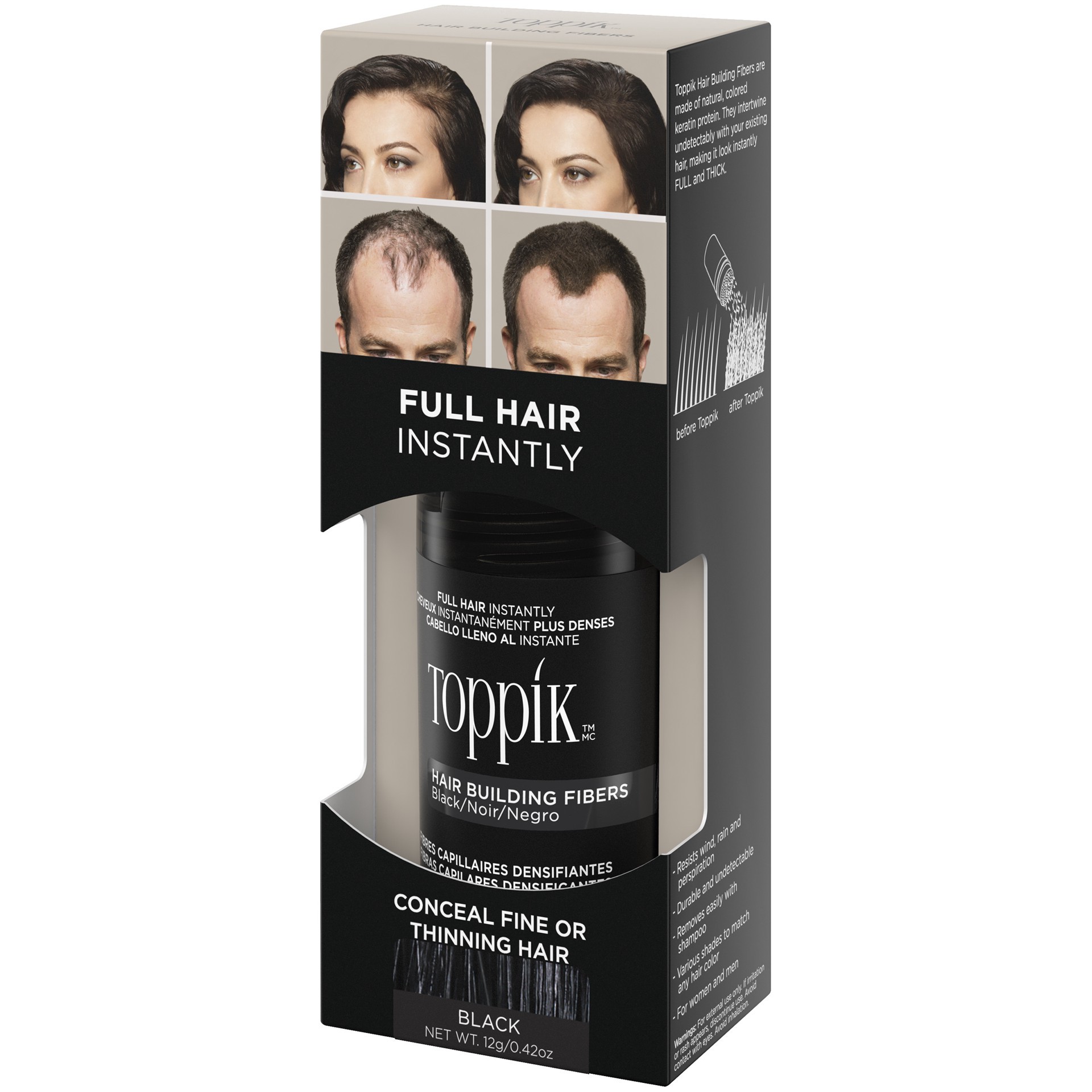 slide 5 of 5, Toppik Hair Building Fibers 12 g, 0.42 oz