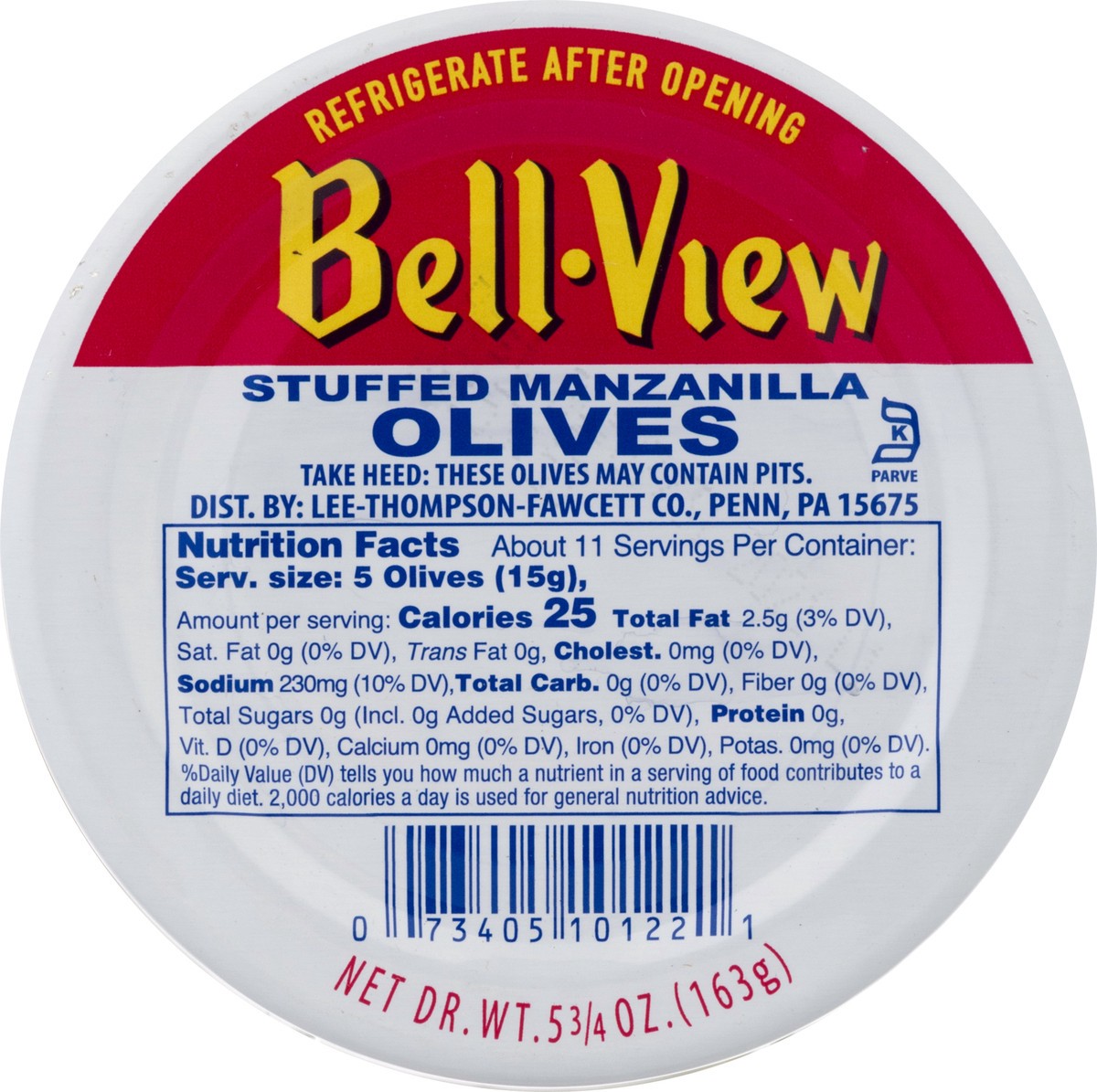 slide 10 of 13, Bell-View Fancy Stuffed Manzanilla Olives, 5.75 oz