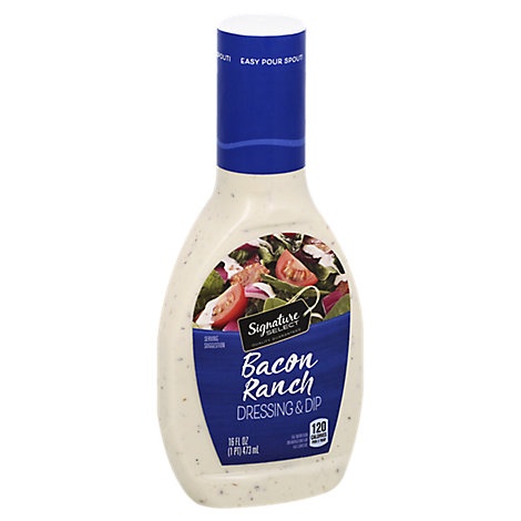 slide 1 of 1, Signature Select Dressing & Dip Bacon Ranch, 16 fl oz