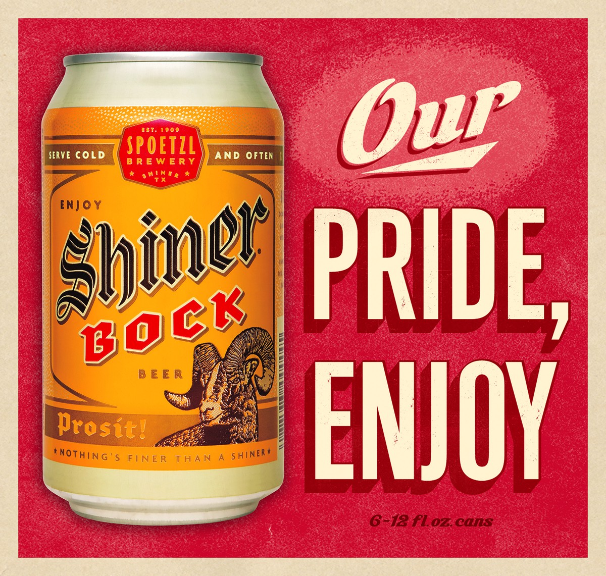 slide 6 of 7, Shiner Bock Little Box O' Bocks! Beer 6-12 fl. oz. Cans, 6 ct; 12 fl oz