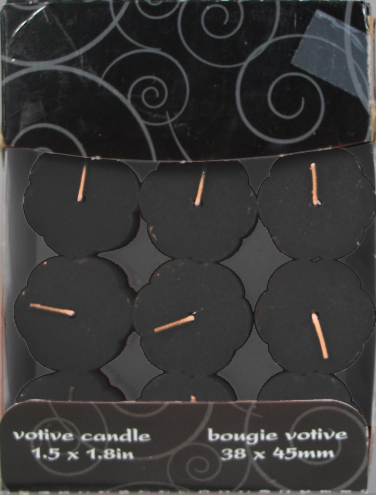 slide 1 of 1, Candle-Lite Bat's Breath Votive Candles - Black, 1.5 in x 1.8 in