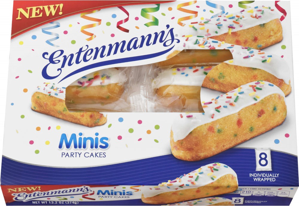 slide 1 of 2, Entenmann's Entenmanns Mini Party Cakes, 13.2 oz