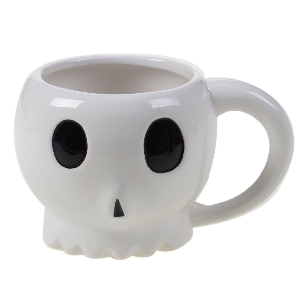 slide 1 of 1, Holiday Home All Hallows Skull Mug - Gray, 20 oz