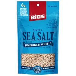 BIGS No Shell Simply Sea Salt Sunflower Kernels Jumbo 3.5 oz