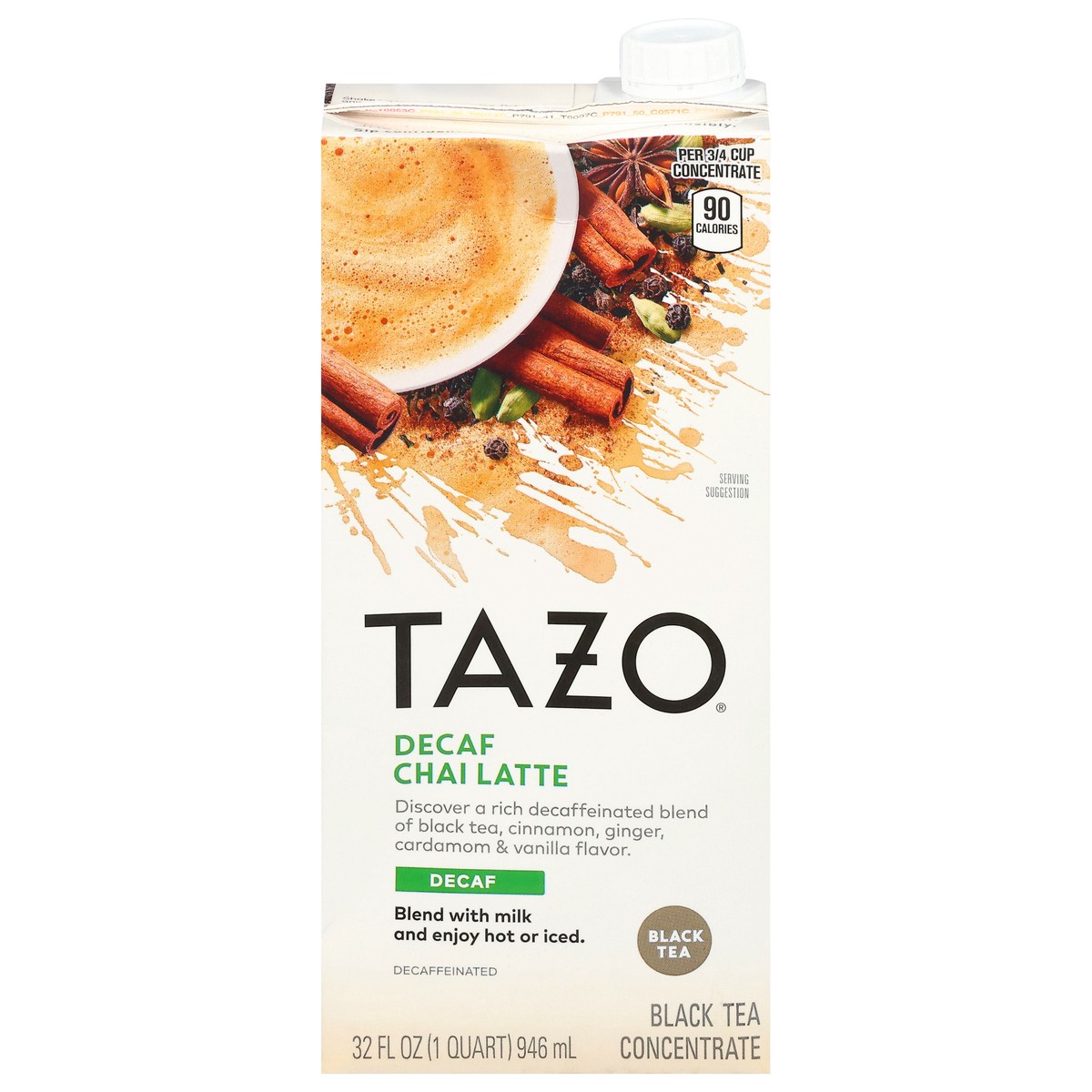 slide 6 of 16, TAZO CONC DECAF Chai 6 32z, 32 fl oz