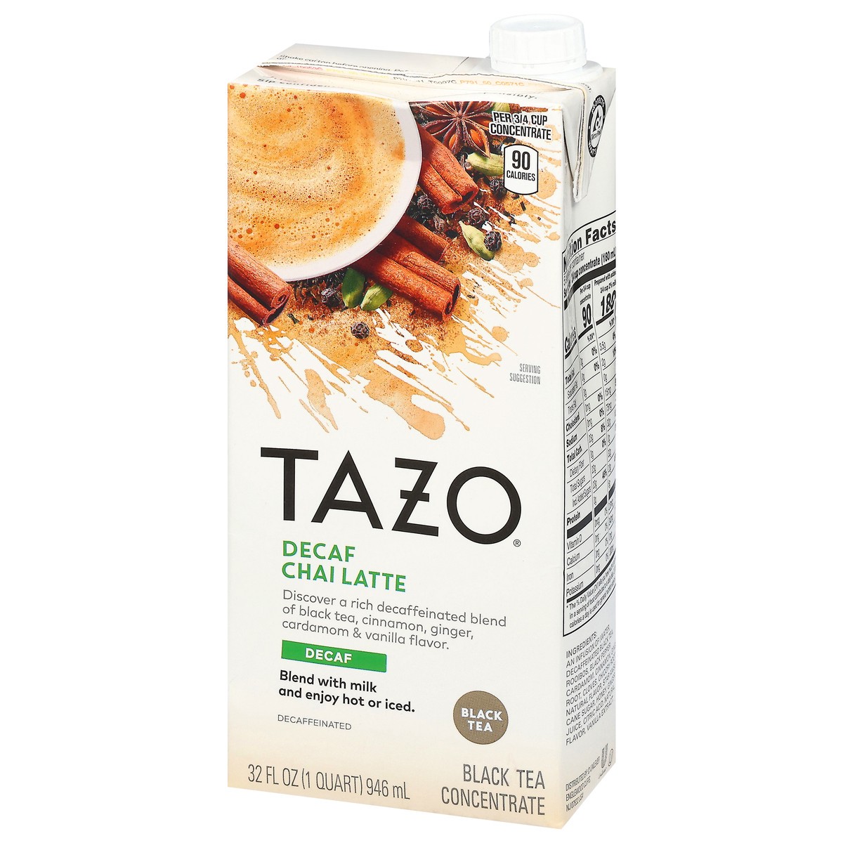 slide 16 of 16, TAZO CONC DECAF Chai 6 32z, 32 fl oz