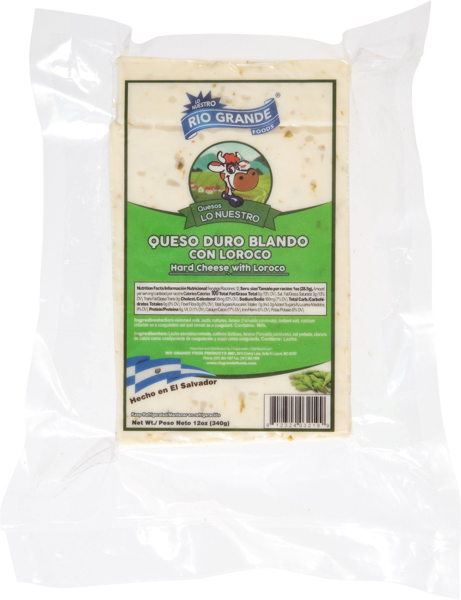slide 4 of 9, Rio Grande Hard Cheese with Loroco 12 oz, 12 oz