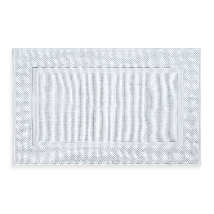 slide 1 of 1, Wamsutta Jacquard Ring-Spun Cotton Bath Rug - White, 20 in x 33 in