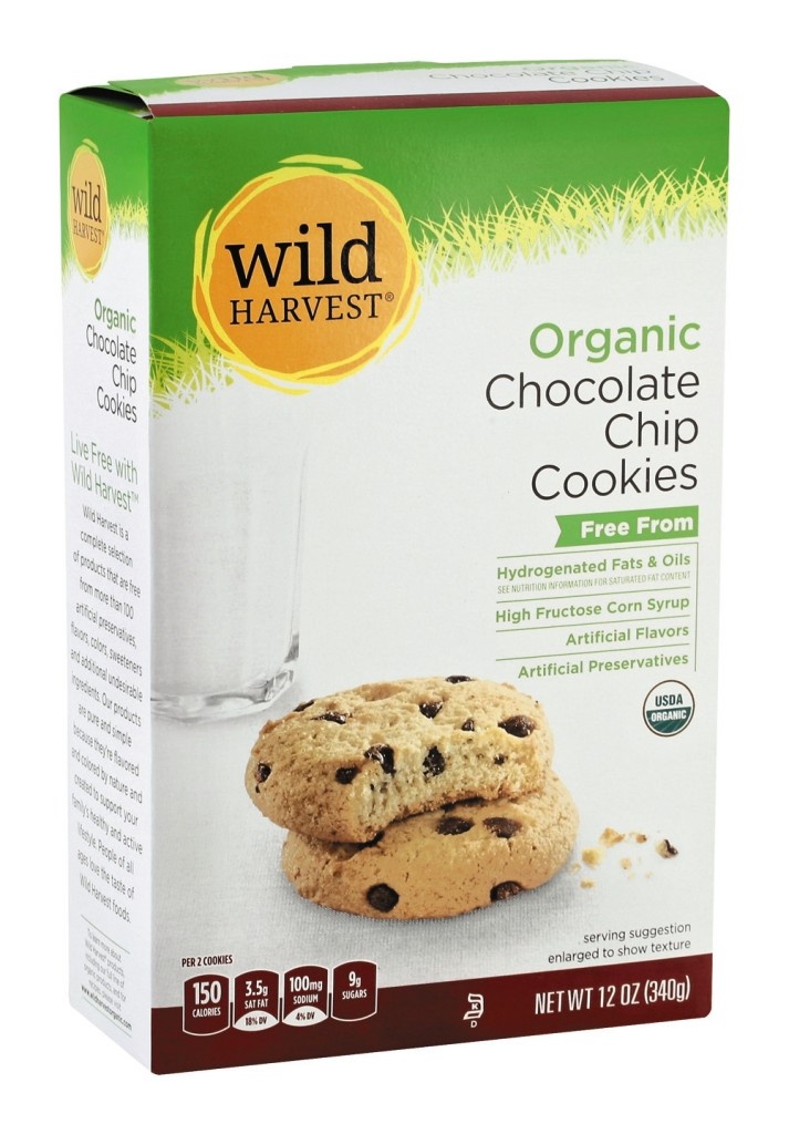 slide 1 of 1, Wild Harvest Organic Chocolate Chip Cookie, 12 oz