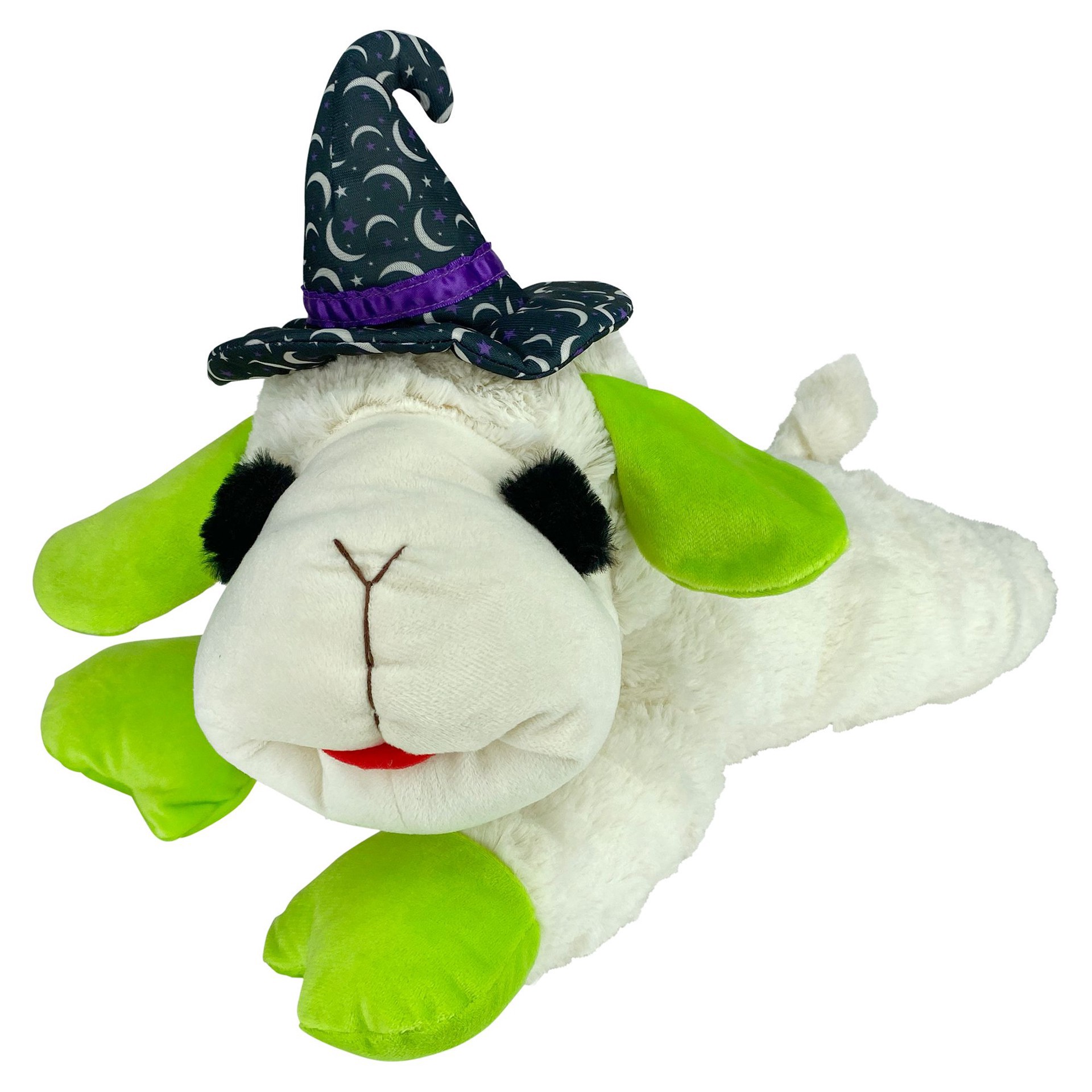 slide 1 of 1, Multipet Halloween Witch's Hat Jumbo Lambchop Dog Toy, Jumbo Size