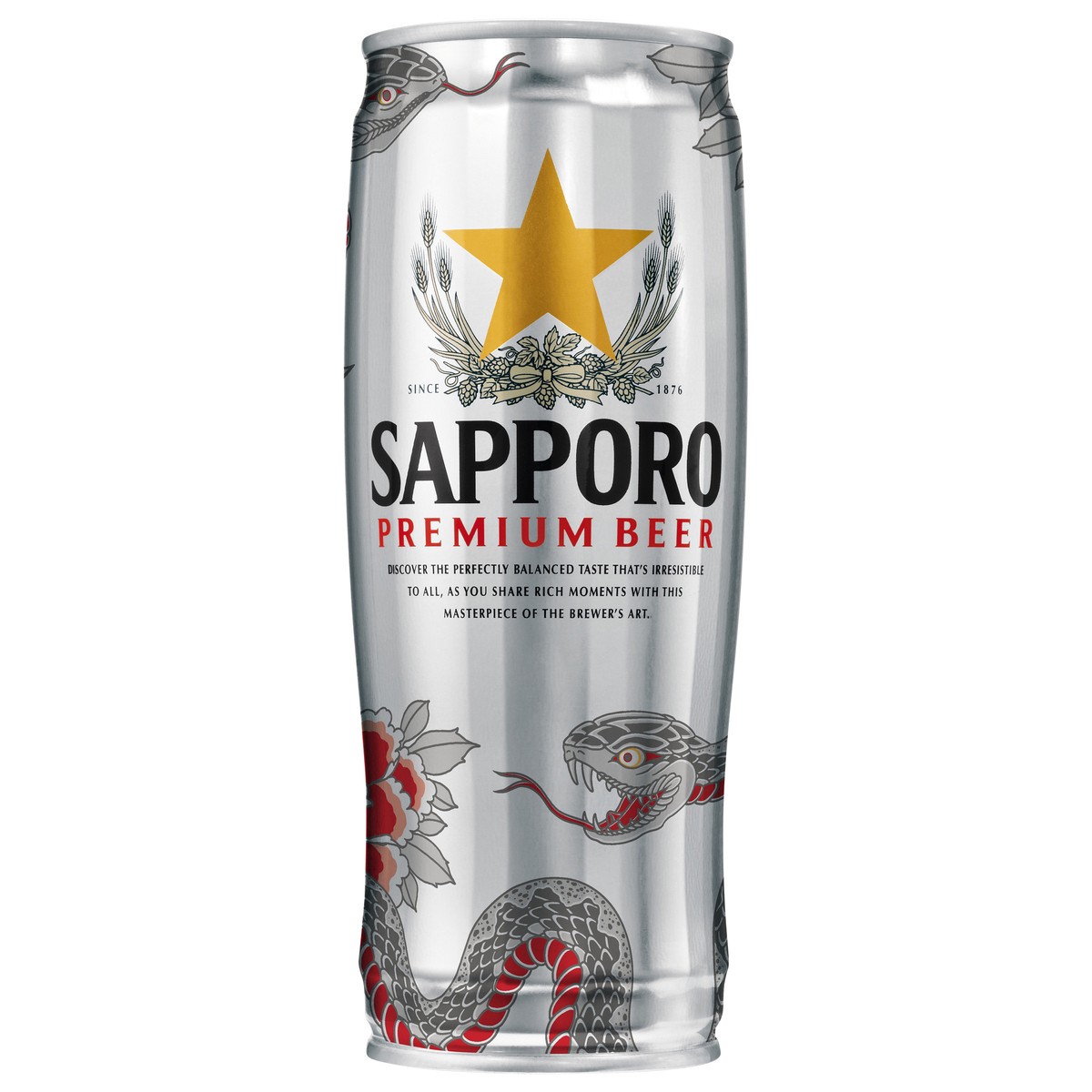 slide 1 of 2, Sapporo Premium Beer 22oz Single Can, 22 fl oz