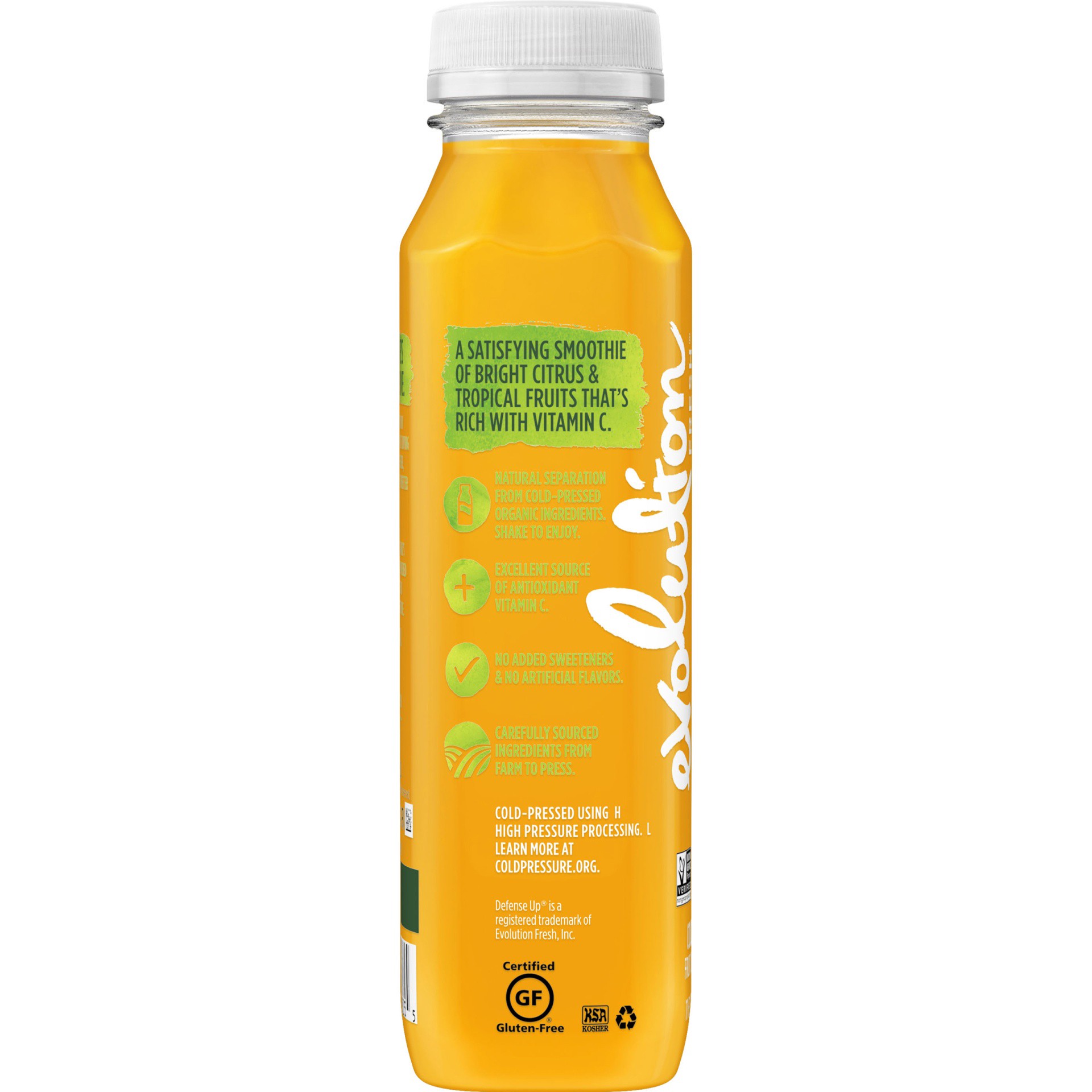 slide 3 of 6, Evolution Fresh Organic Defense Up — Cold-Pressed Fruit Juice Smoothie — Excellent Source of Vitamin C — 11 fl oz, 11 oz