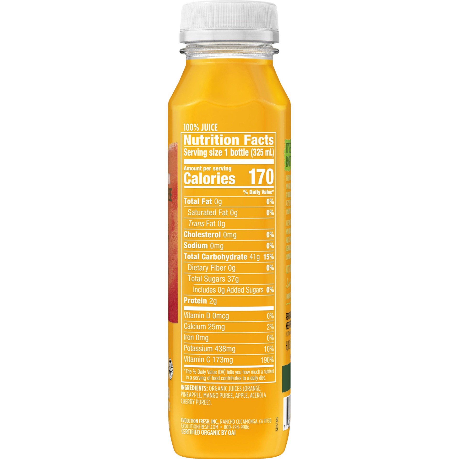 slide 2 of 6, Evolution Fresh Organic Defense Up — Cold-Pressed Fruit Juice Smoothie — Excellent Source of Vitamin C — 11 fl oz, 11 oz