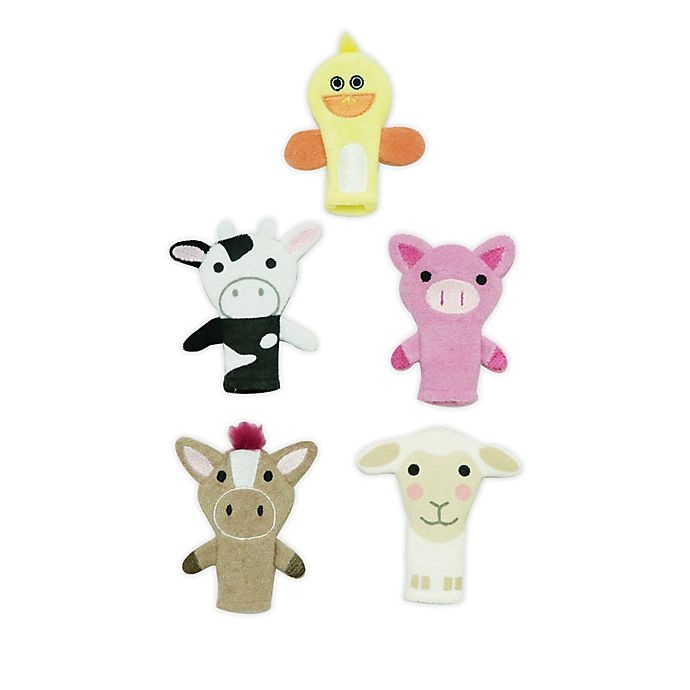 slide 1 of 1, Capelli New York Farm Animal Finger Puppet Set, 5 ct