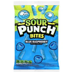 Sour Punch Bites Blue Raspberry Licorice Candy