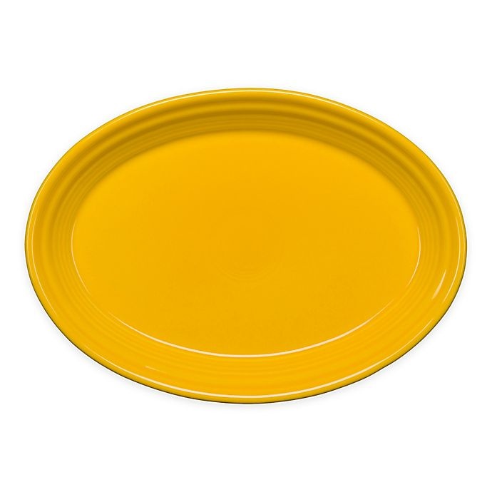 slide 1 of 2, Fiesta Oval Platter - Daffodil, 9.6 in