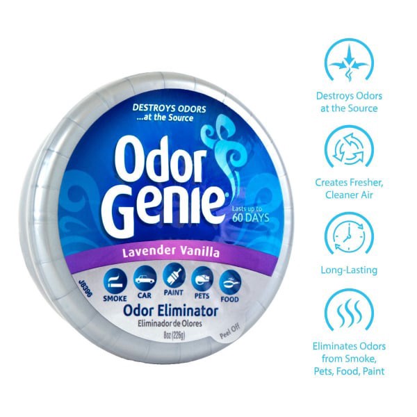 slide 16 of 29, Odor Genie Lavender Vanilla Odor Eliminator 8 oz, 8 oz