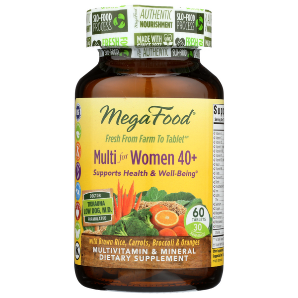 slide 1 of 1, MegaFood Multi For Women 40+ Multivitamin And Mineral Dietary Supplement, 60 ct