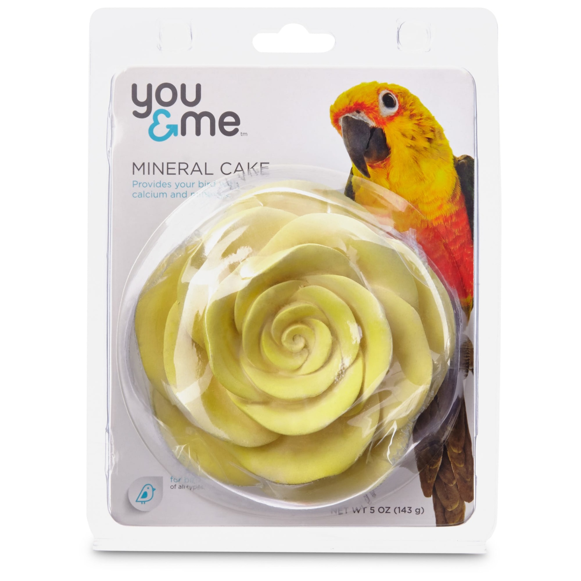 slide 1 of 1, You & Me Rose Mineral Bird Cake, 1 ct