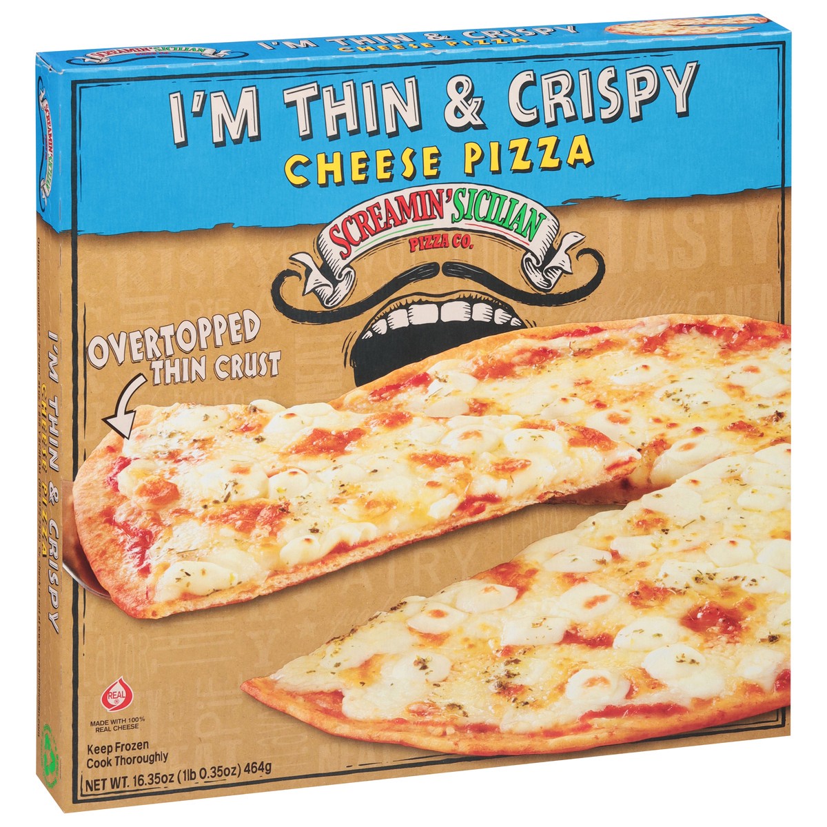 slide 6 of 11, Screamin' Sicilian I'm Thin & Crispy Cheese Pizza 16.35 oz, 16.35 oz