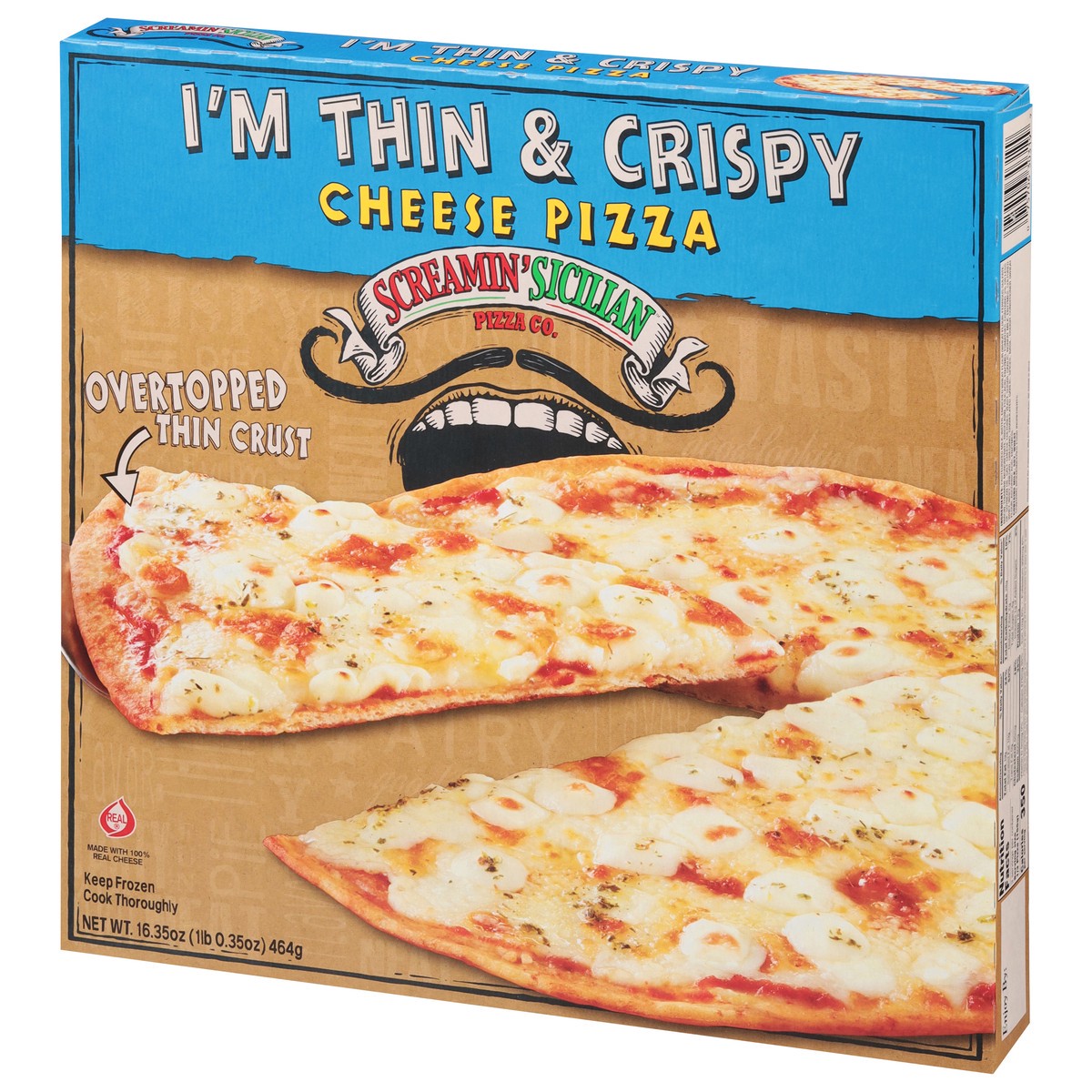slide 9 of 11, Screamin' Sicilian I'm Thin & Crispy Cheese Pizza 16.35 oz, 16.35 oz