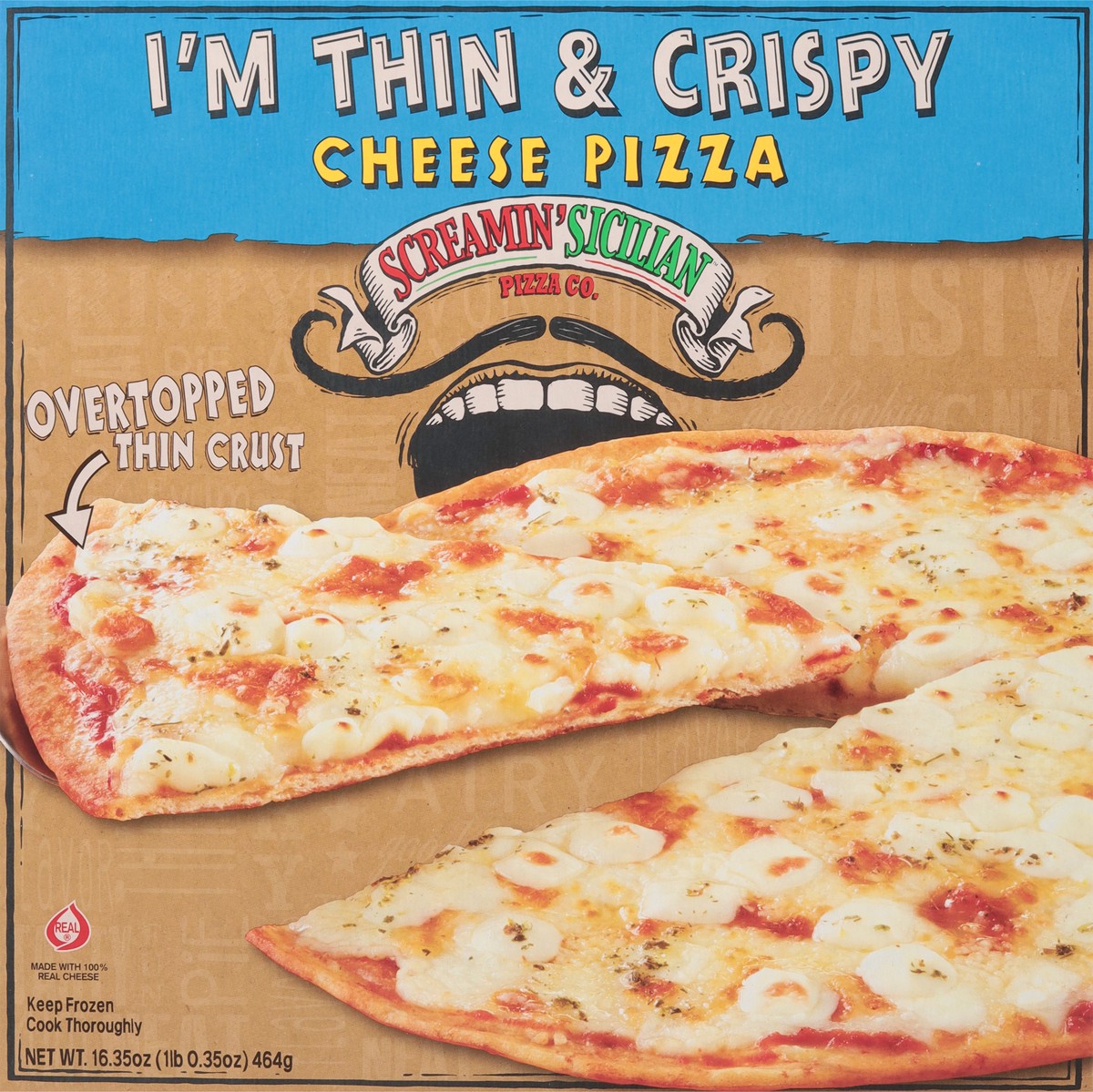 slide 11 of 11, Screamin' Sicilian I'm Thin & Crispy Cheese Pizza 16.35 oz, 16.35 oz