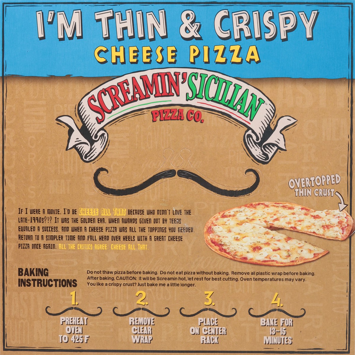 slide 8 of 11, Screamin' Sicilian I'm Thin & Crispy Cheese Pizza 16.35 oz, 16.35 oz