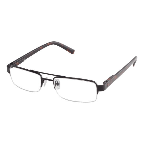 slide 1 of 4, Dr. Dean Edell Anaheim Rimless Reading Glasses, +3.00, Black, 1 ct