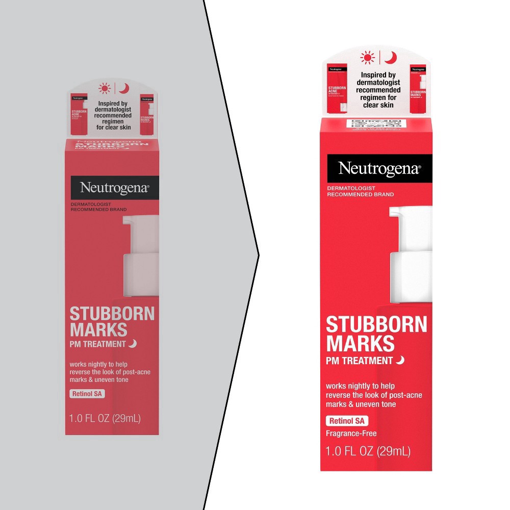 slide 10 of 25, Neutrogena Stubborn Marks Night Treatment Retinol Serum - Fragrance Free - 1.0 fl oz, 1 fl oz