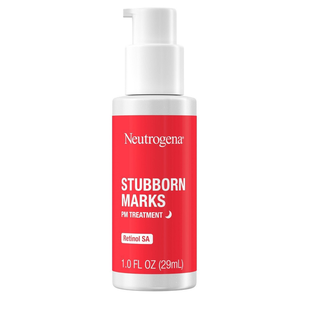 slide 9 of 25, Neutrogena Stubborn Marks Night Treatment Retinol Serum - Fragrance Free - 1.0 fl oz, 1 fl oz