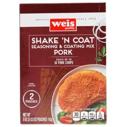 Weis Quality Pork Breading Shake N Coat Seasoning and Coating Mix