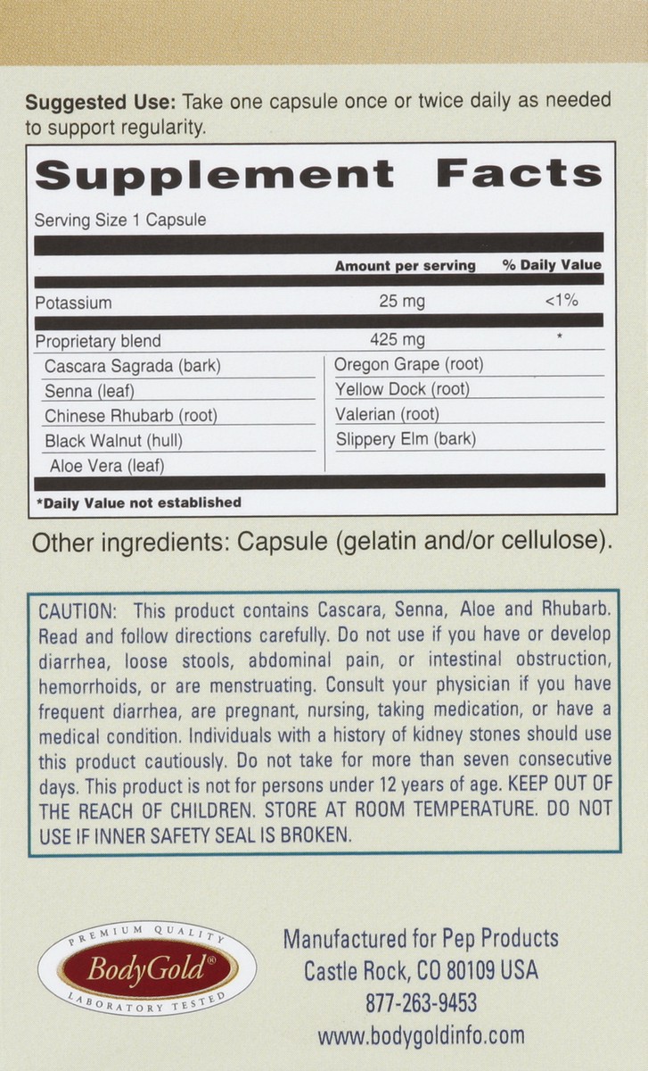 slide 4 of 5, Body Gold Colon Clenz, 75 ct