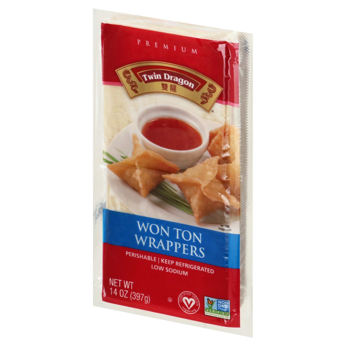 slide 6 of 9, Twin Dragon Premium Won Ton Wrappers 14 oz, 14 oz