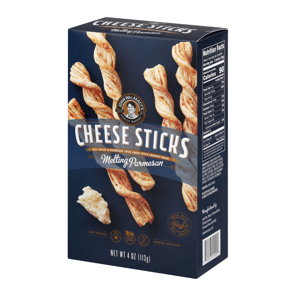 slide 7 of 13, John Wm. Macy's Cheese Sticks 4 oz, 4 oz