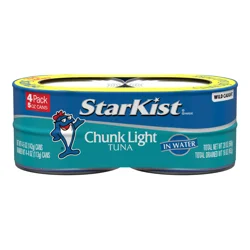 StarKist 4 Pack Chunk Light Tuna in Water 4-5 oz Cans