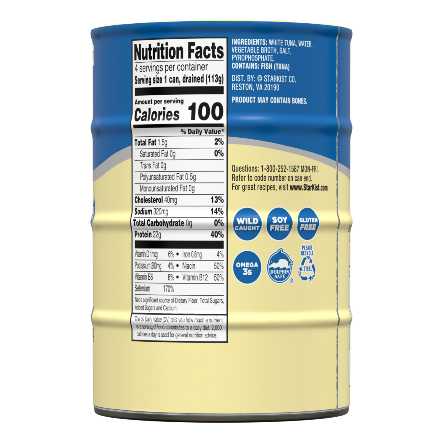 slide 2 of 8, Starkist Chunk White Albacore Tuna In Water (4-Pack), 5 oz