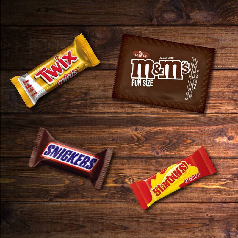 slide 7 of 8, Mars M&M's, Snickers, Starburst, Twix Halloween CandyVariety Pack, 34.6 oz