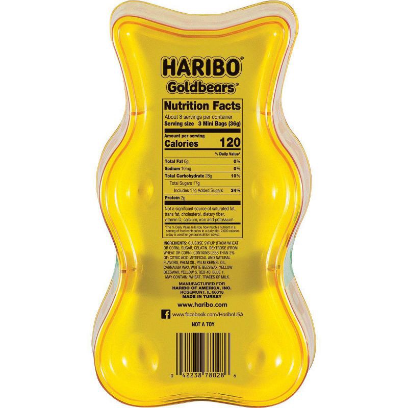 slide 2 of 3, Haribo Goldbears Holiday Giftable Gummy Bear - 10.5oz, 10.5 oz