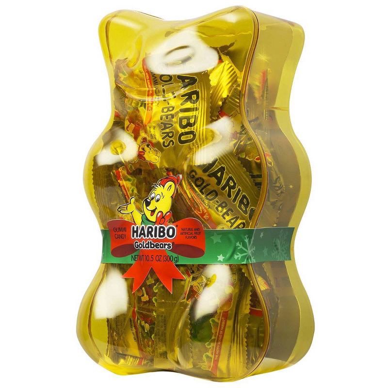 slide 3 of 3, Haribo Goldbears Holiday Giftable Gummy Bear - 10.5oz, 10.5 oz