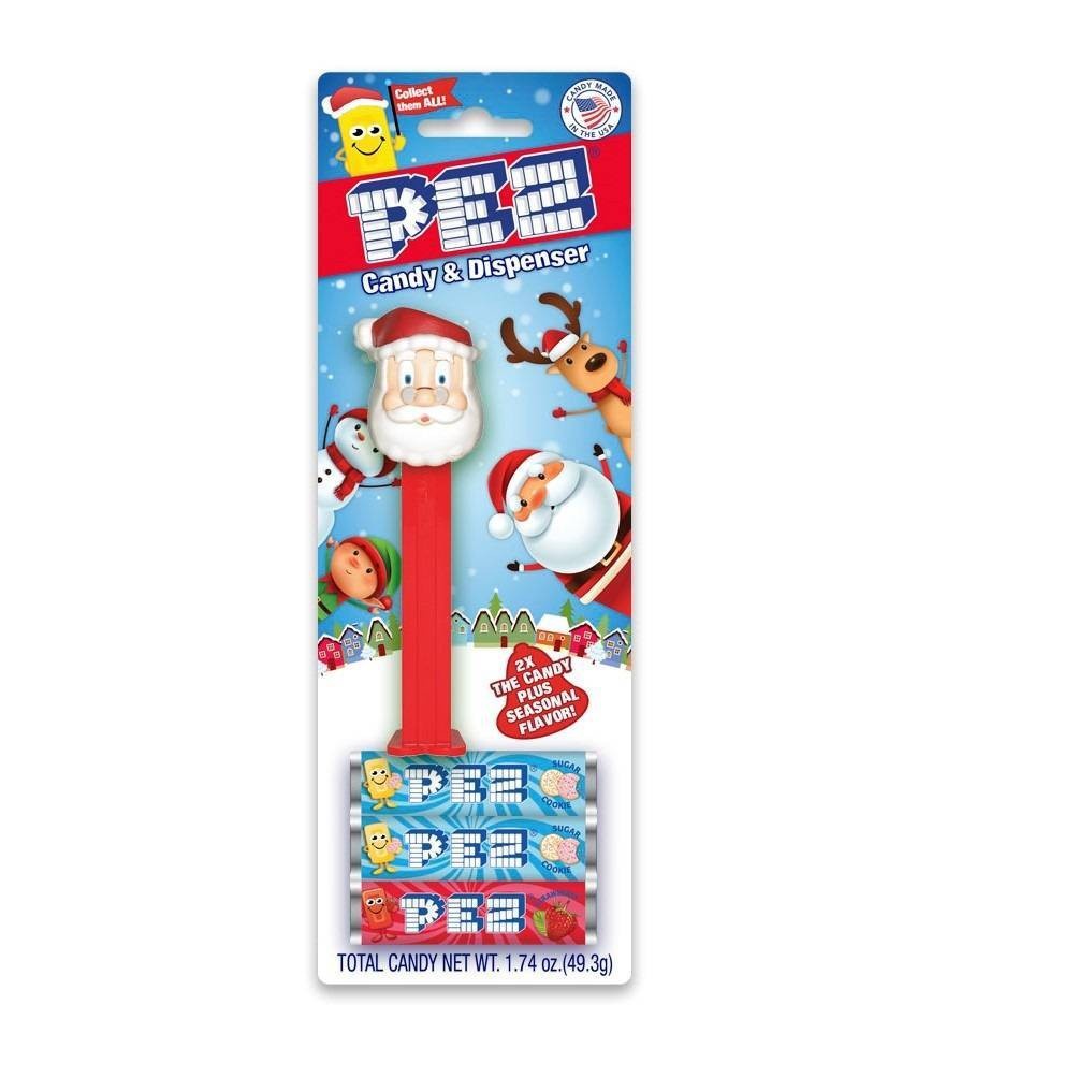 slide 1 of 1, PEZ Assorted Holiday Candy Dispenser, 1.74 oz